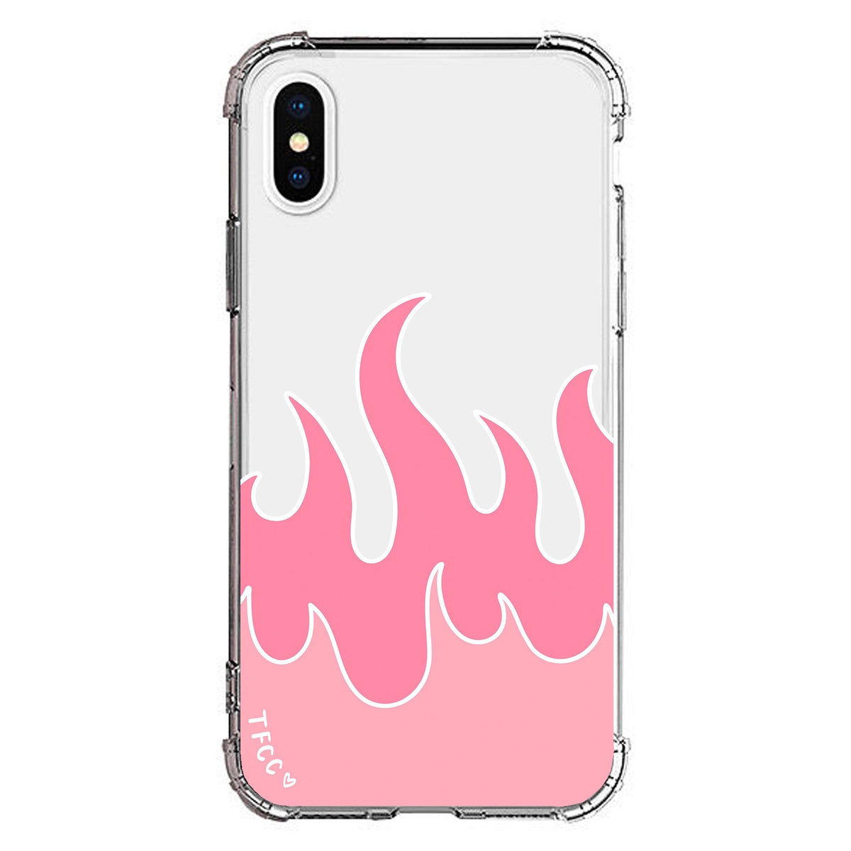 FLAMES CLEAR CASE - thefonecasecompany