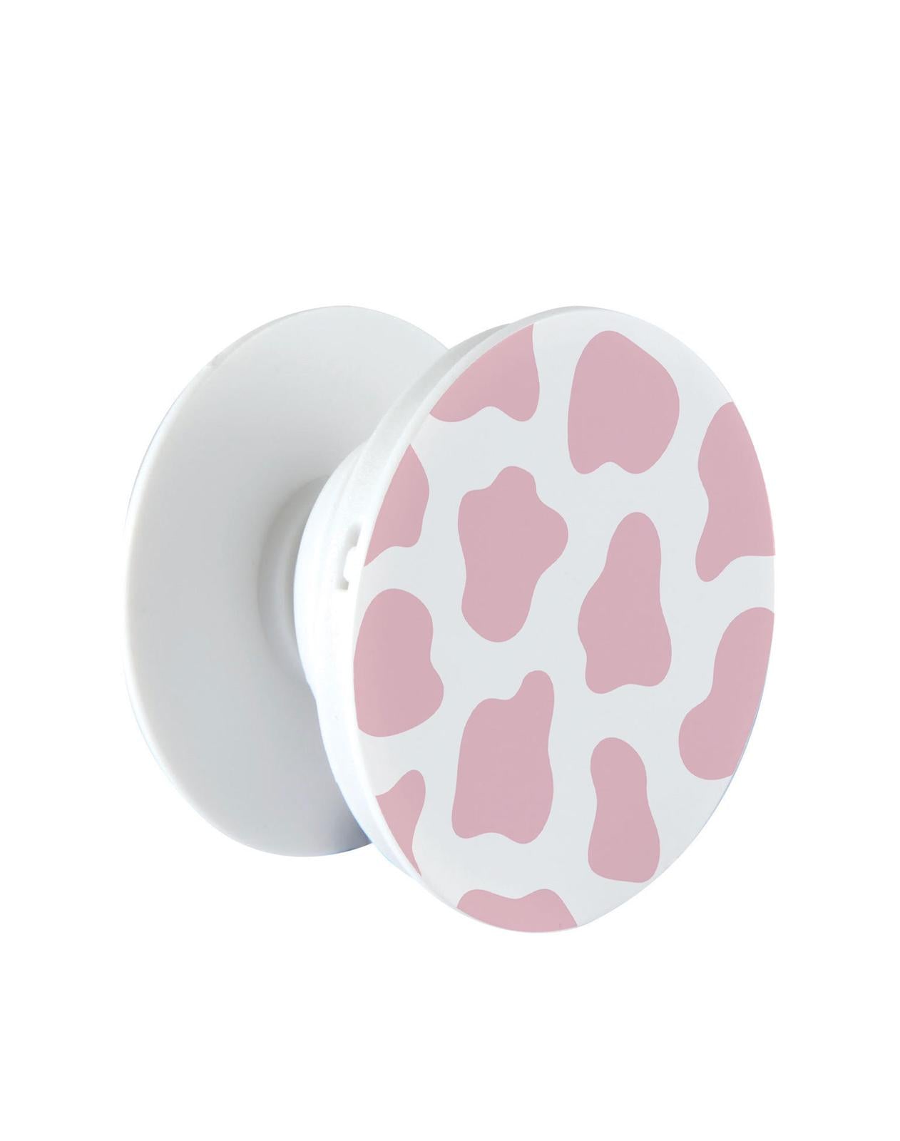 Cow print Pink Phone Grip - thefonecasecompany