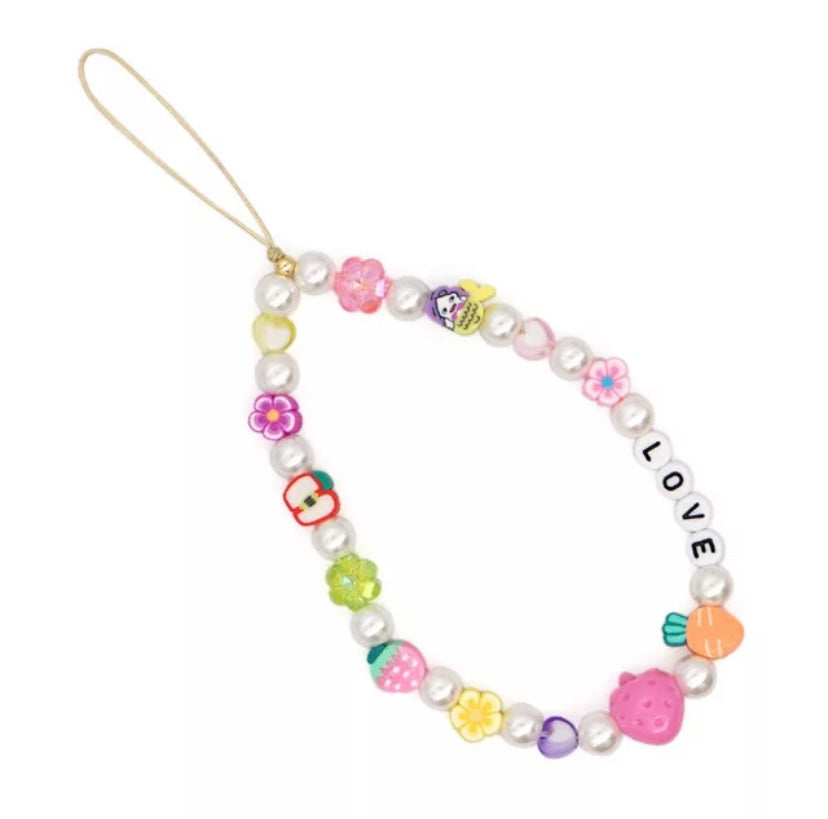 Pearl Love Phone Charm Strap - thefonecasecompany