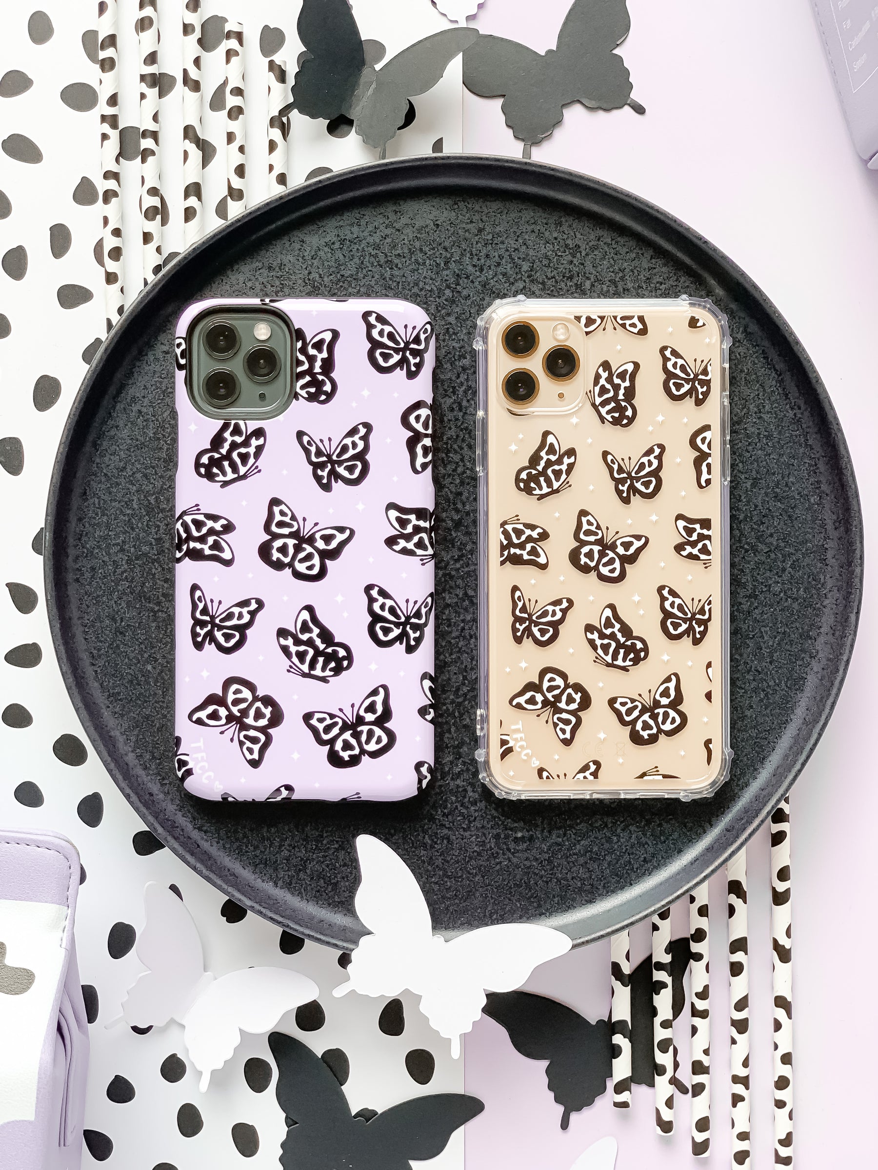 COW PRINT BUTTERFLY CASE - thefonecasecompany