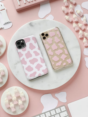 COW PRINT PINK CASE - thefonecasecompany
