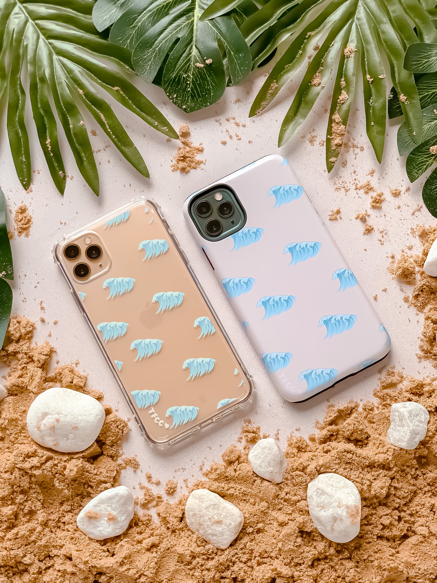 OCEAN WAVES CLEAR CASE - thefonecasecompany