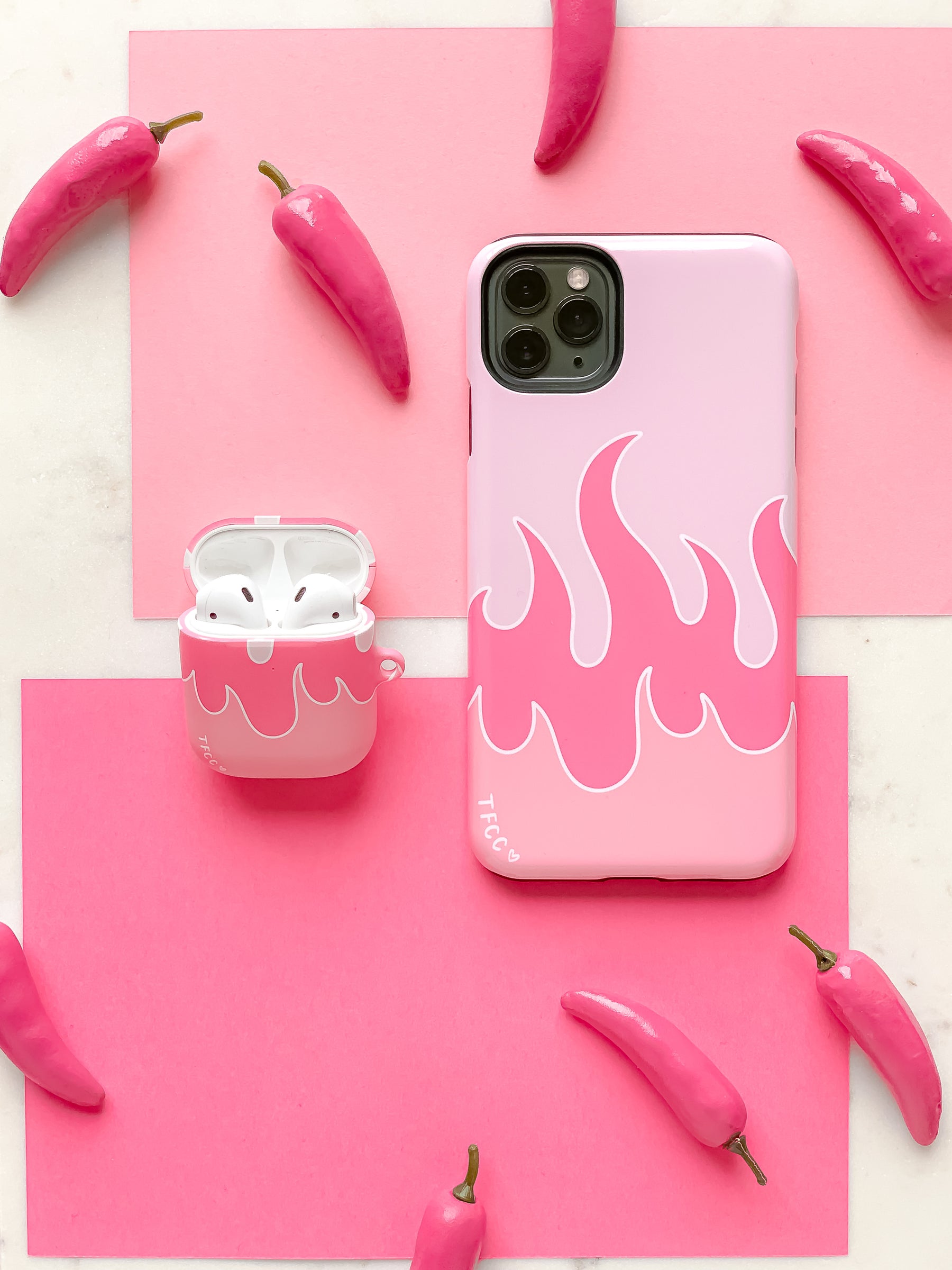 Flames AirPods Case - thefonecasecompany