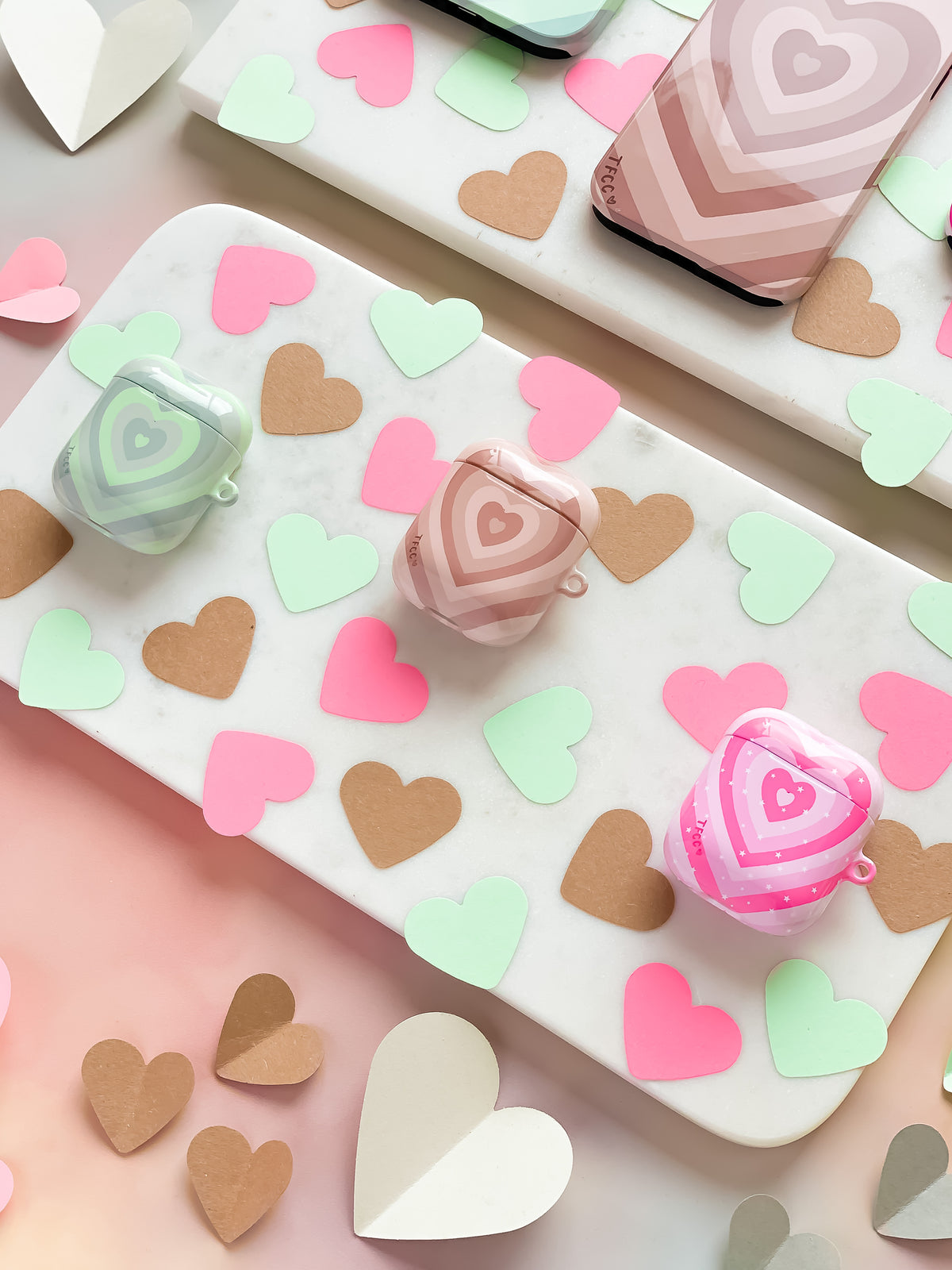 Pink Heart AirPods Case - thefonecasecompany