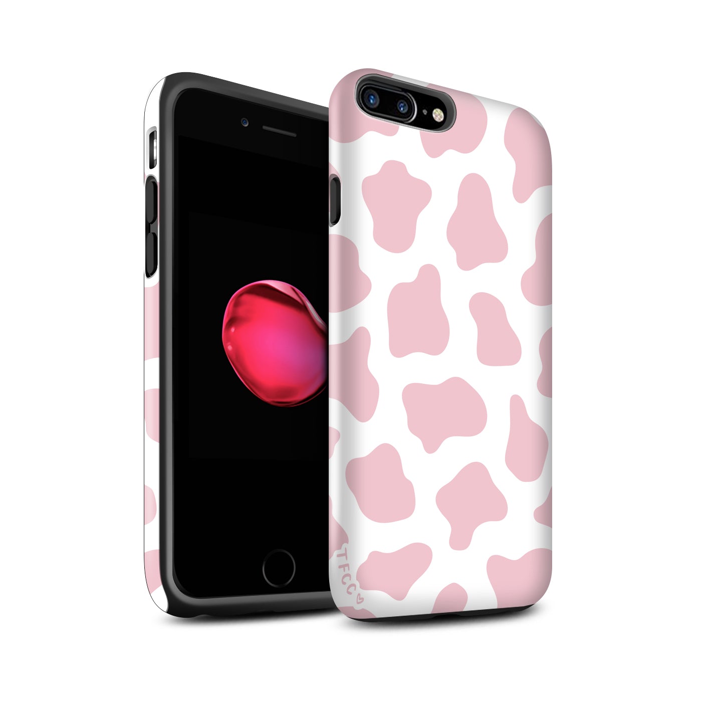 COW PRINT PINK CASE - thefonecasecompany