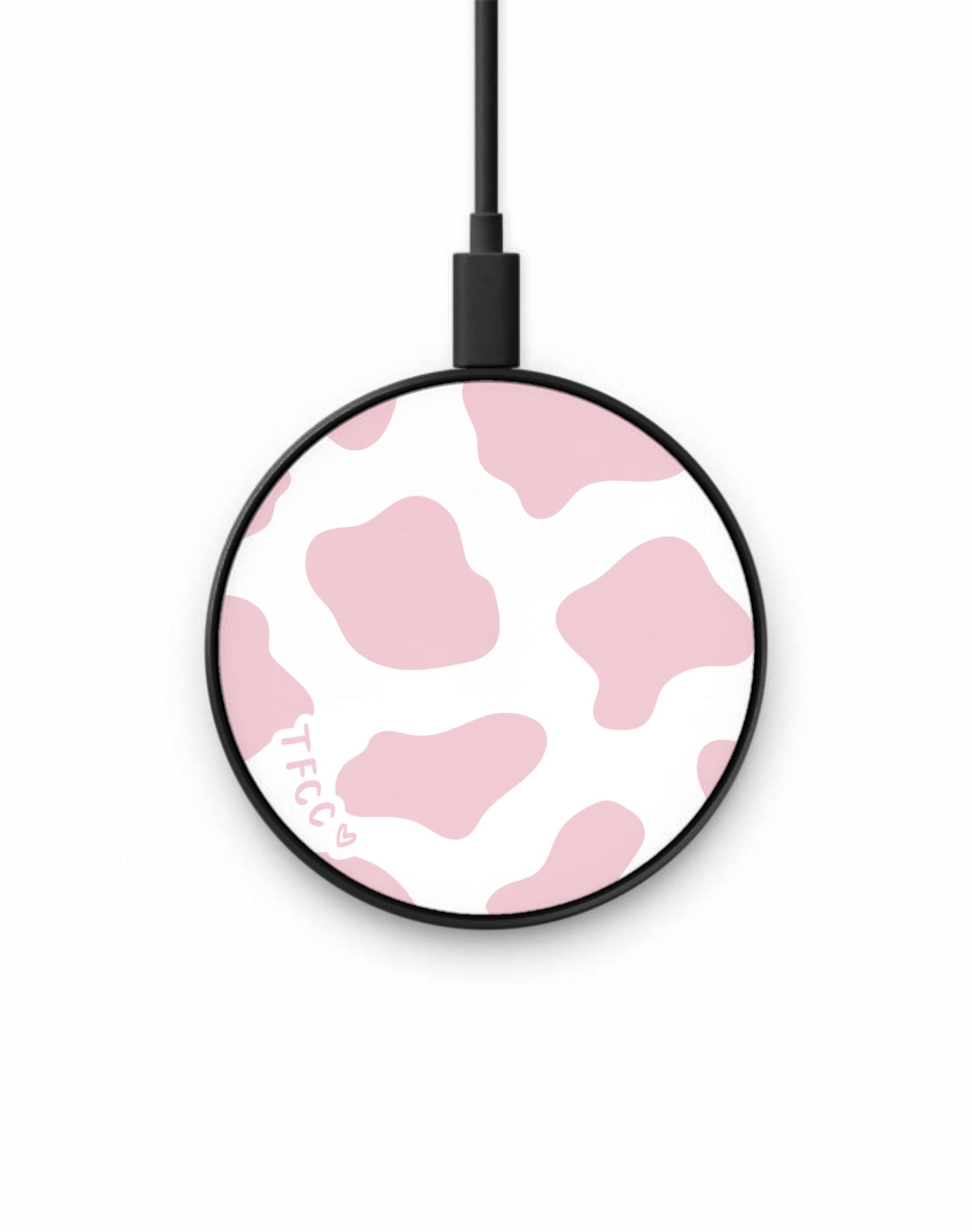 Cow Print Pink Wireless Charger - thefonecasecompany