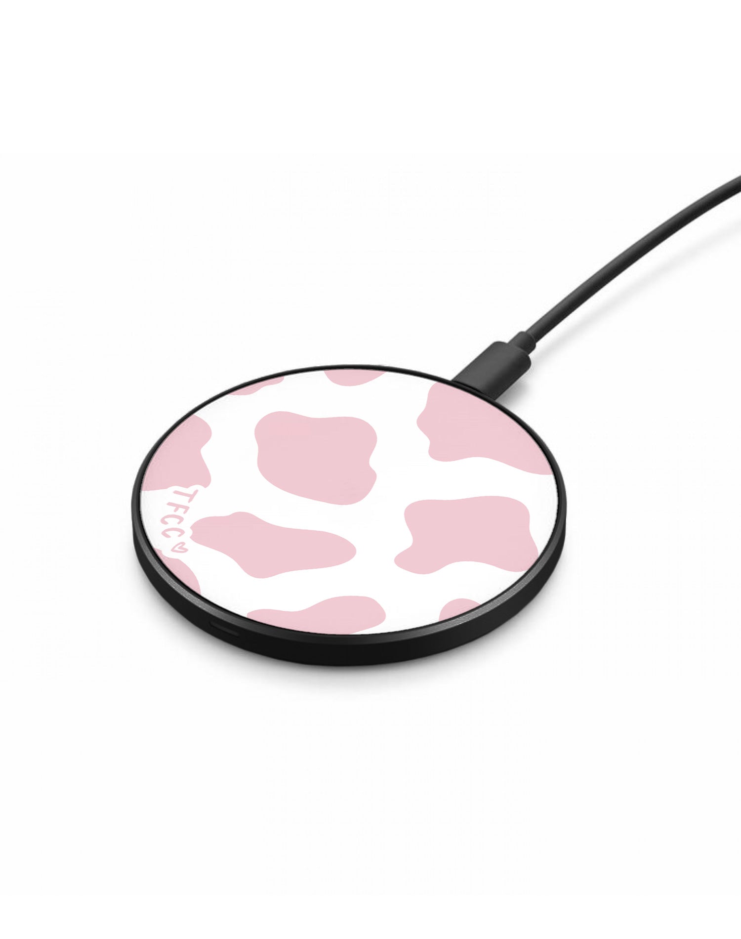 Cow Print Pink Wireless Charger - thefonecasecompany
