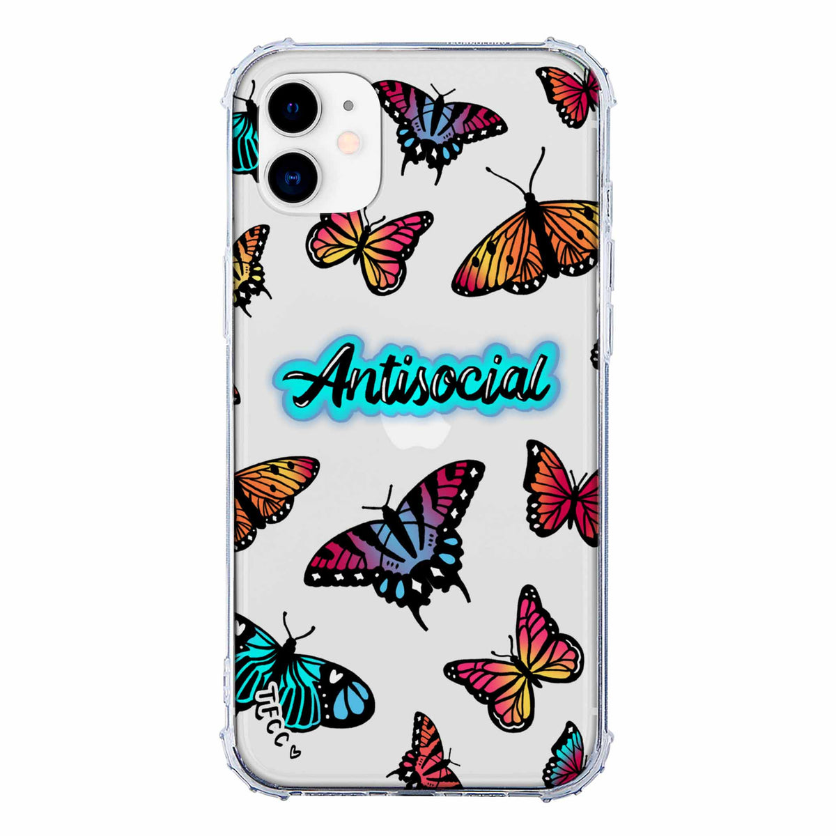 ANTISOCIAL BUTTERFLY CLEAR CASE - thefonecasecompany