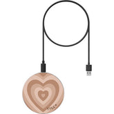Brown Heart Wireless Charger - thefonecasecompany