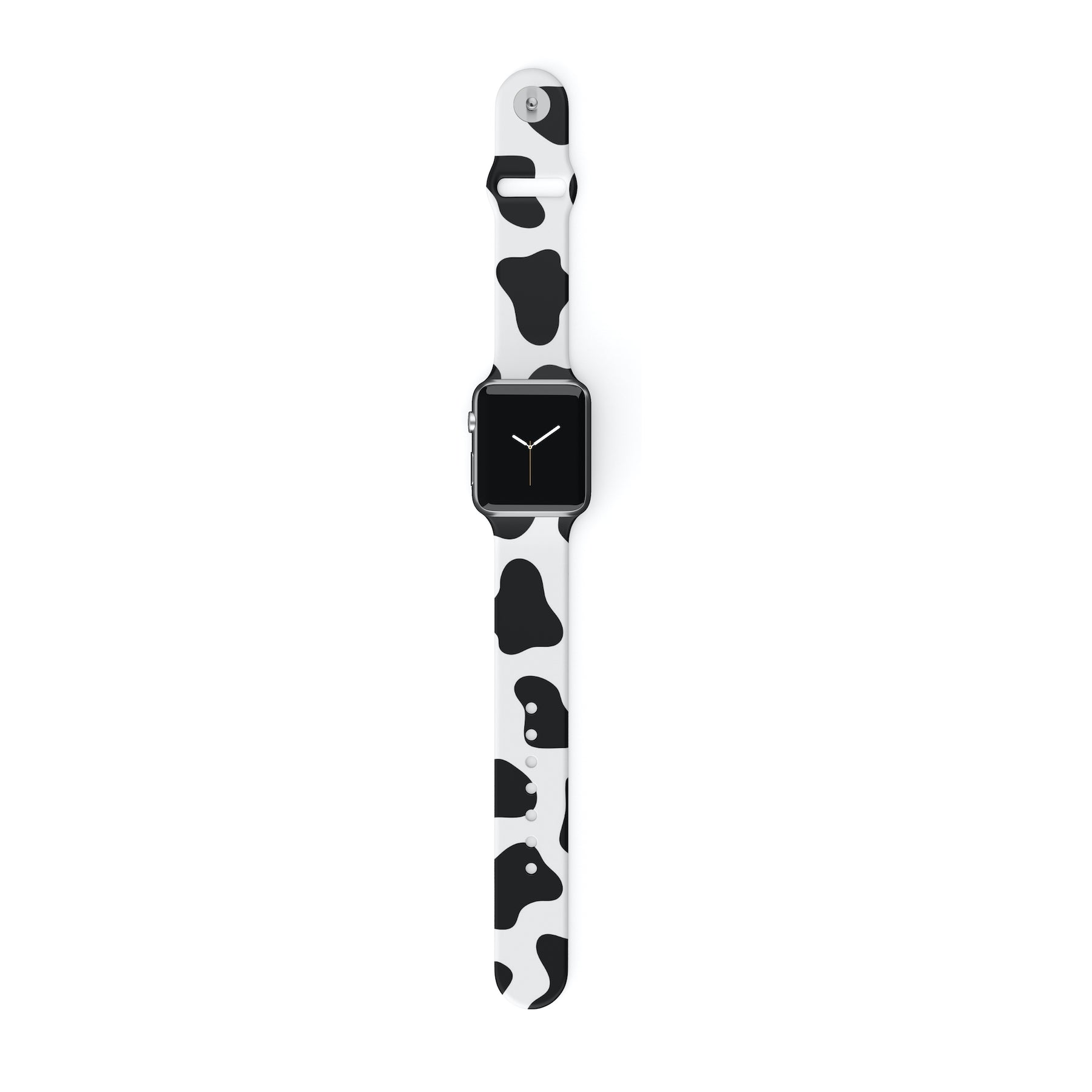Cow Print Black Apple Watch Strap - thefonecasecompany