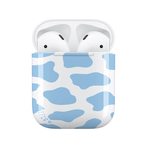 Cow Print Blue AirPods Case - thefonecasecompany
