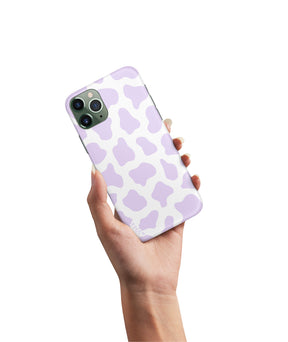 COW PRINT LILAC CASE - thefonecasecompany