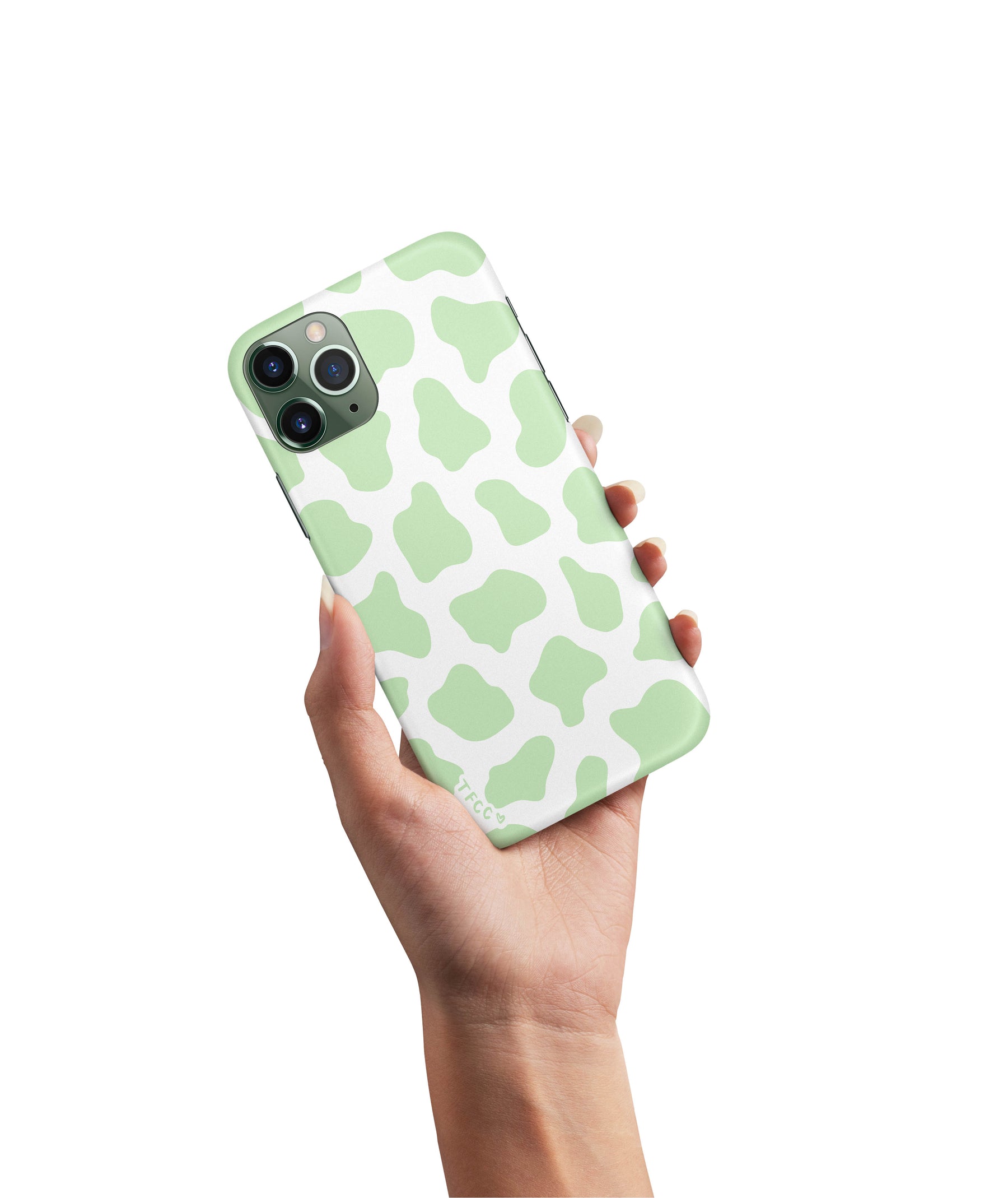 COW PRINT GREEN CASE - thefonecasecompany