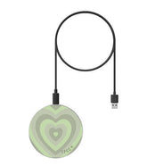 Green Heart Wireless Charger - thefonecasecompany