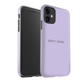 PERSONALISED NAME LILAC CASE - thefonecasecompany