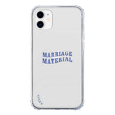 MARRIAGE MATERIAL CLEAR CASE - thefonecasecompany