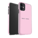PERSONALISED NAME PINK CASE - thefonecasecompany