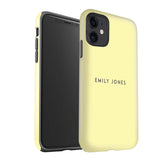 PERSONALISED NAME YELLOW CASE - thefonecasecompany